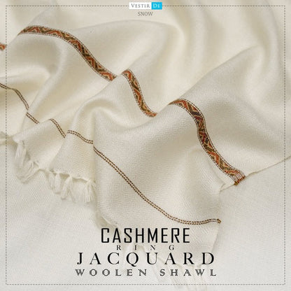 Cashmere Ring Jacquard Woolen Shawl